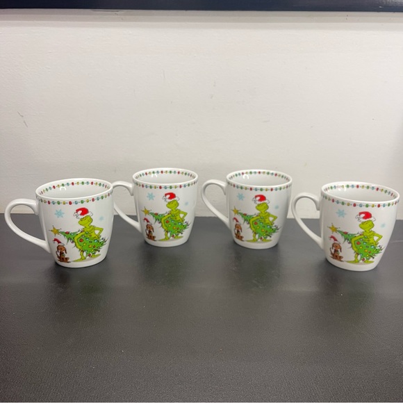 Dr. Seuss How The The Grinch Stole Christmas Mugs Set of 4 - Picture 8 of 8